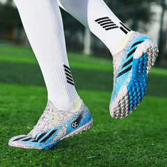 Men's Turf Football Boots Lace Up TF Soccer Cleats