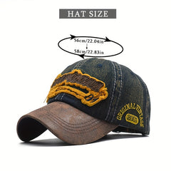 Vintage Baseball Cap Distressed Denim Dad Hat Hip Hop Sunscreen Sports Hats