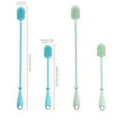 Long Handle Silicone Cleaning Brush for Cups and Bottles