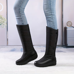 Women's High Calf Snow Boots Winter Warm Outdoor Shoes