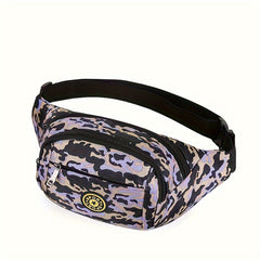 Large Capacity Camo Waist Bag Wear Resistant Function Shoulder Bag