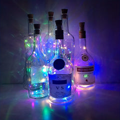 5pcs Wine Bottle Lights Cork 30 LED Colorful Fairy String Lights