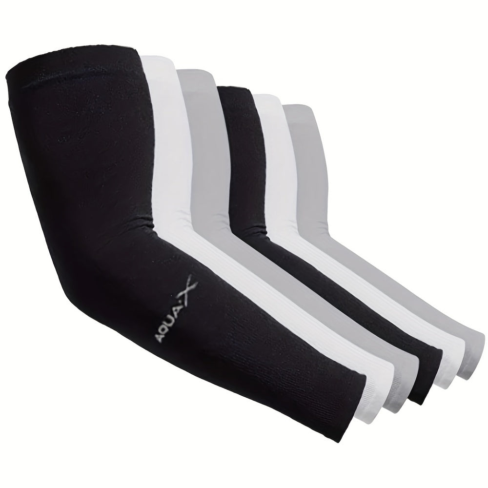 6 Pairs Sun Protection Sleeves Cooling UV Protection for Outdoor Activities