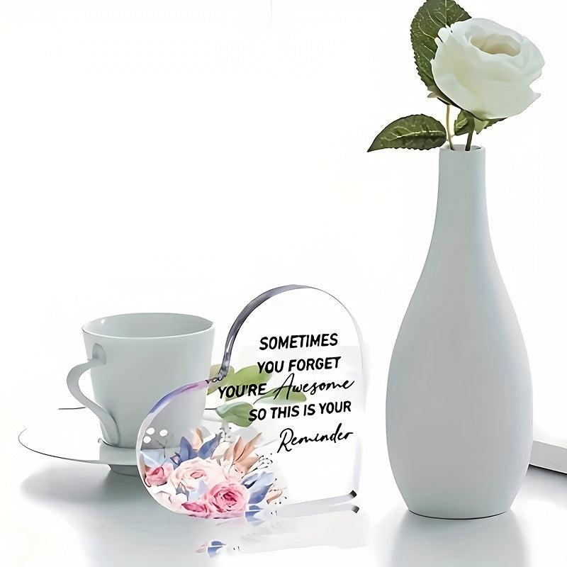 Acrylic Heart Ornaments Inspirational Decor for Events