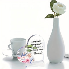 Acrylic Heart Ornaments Inspirational Decor for Events