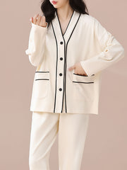 Women's Pajama Set Long Sleeve Top & Pants