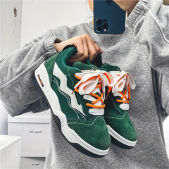 Men's Color Block Skate Shoes Comfy Non Slip Sneaker