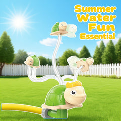Turtle Water Toy Set for Kids 360 Rotating Summer Floating Board Outdoor Spray