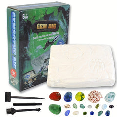 Children's Gemstone Shell Archaeological Digging Toys DIY Fairy Edu