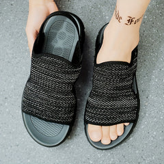 Men's Open Toe Slides Non Slip House Shoes Summer