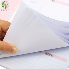 Undated Weekly Planner Notebook Daily To Do List Notepad