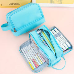 Large Pencil Case Stationery Bag Handheld Box Makeup Bag Portable