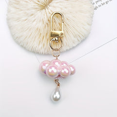 4pcs Cloud Pearl Keychain Bag Purse Pendant Birthday Gift