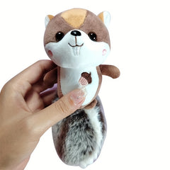 Squirrel Plush Doll Keychain Small Pendant Couple Backpack Bag Pendant