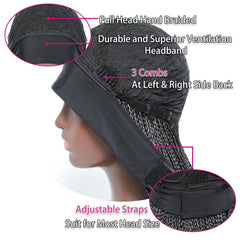 Ombre Long Braided Headband Wig For Women