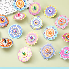 30pcs 3D Paper Spinning Top Puzzle DIY Toy for Kids Party Gift