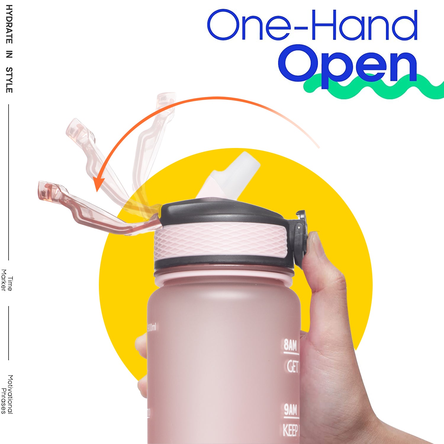 Gradient 1L Sports Water Bottle - BPA Free
