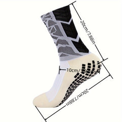 3 Pairs Men's Sport Socks, Sweat Absorbing, Comfy, Breathable