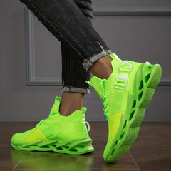 Men's Blade Sneakers Breathable Lace Up Casual Running Shoes