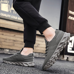 Men's Outdoor Lace Up Fabric Sneakers