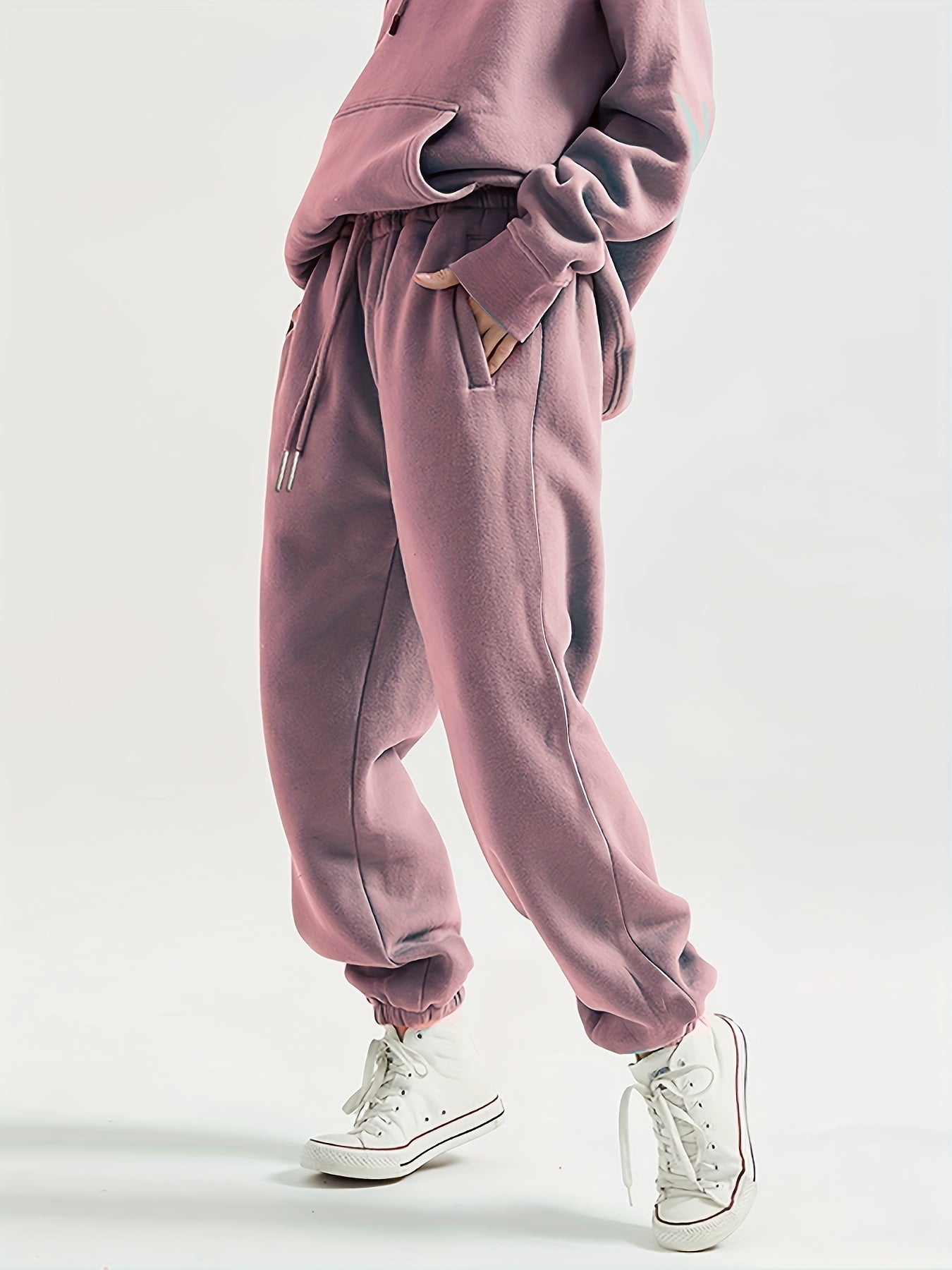 Stylish Drawstring Pockets Jogger Pants for Women
