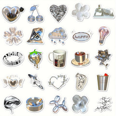 50pcs Nordic Style Graffiti Stickers for Laptop Helmets Water Bottles