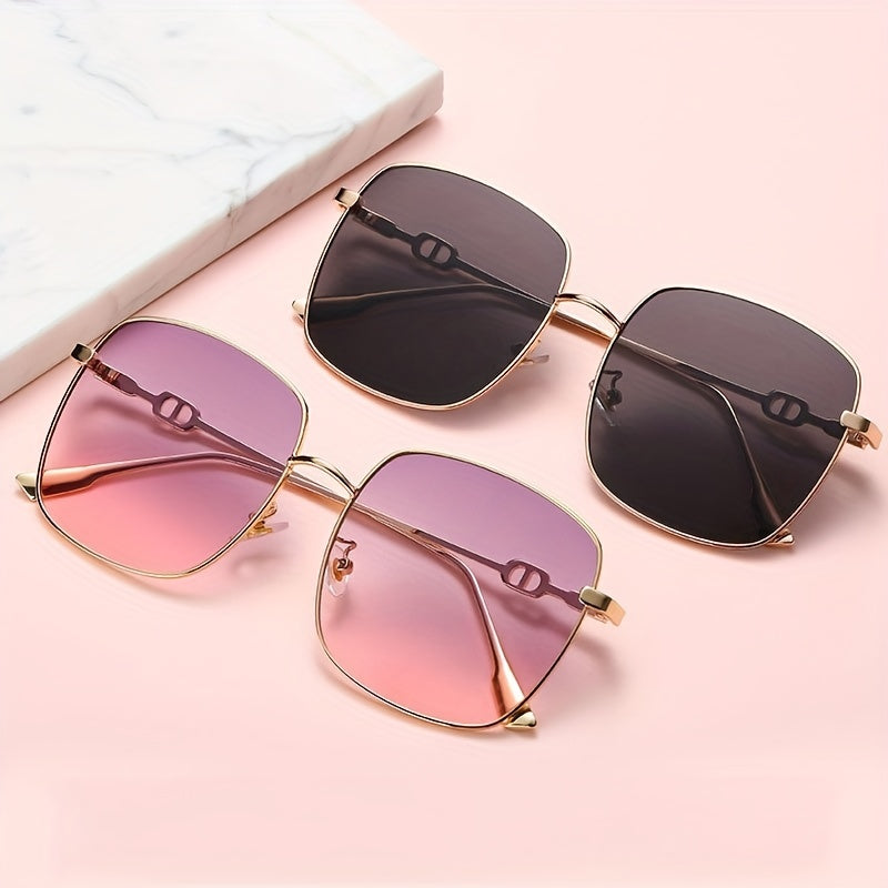 Square Frame Sunglasses for Men UV Protection