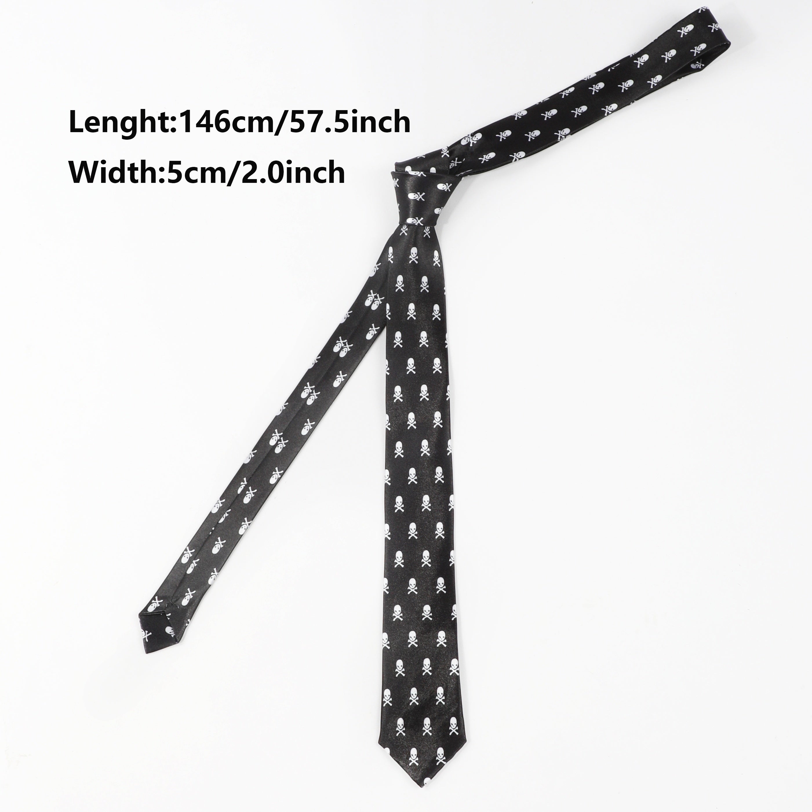 Classic Skull Pattern Tie For Men