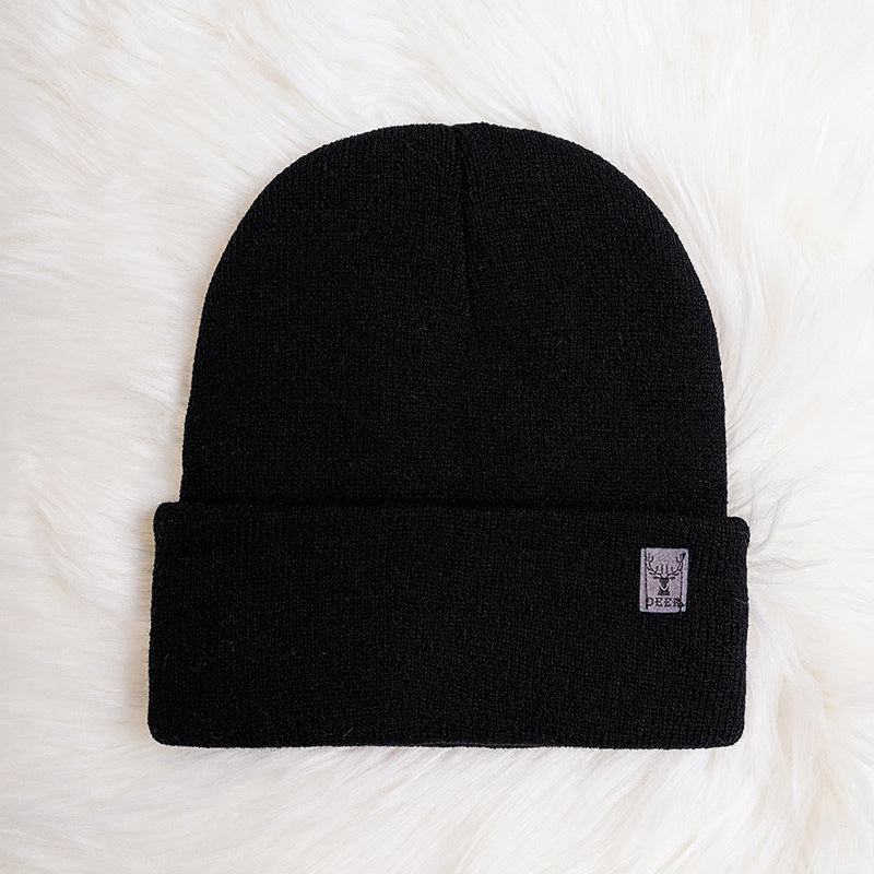 Christmas Deer Print Knit Hat