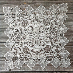 Polyester Lace Tablecloth Embroidered Dining Table Mat