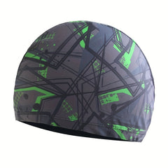 Unisex Quick Drying Swim Cap Printed Pool Hat