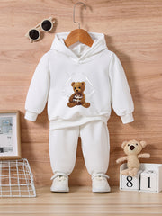 Baby Bear Series 2pcs Sweatshirt Trousers Set - Casual Outfit