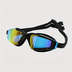 Large Frame Electroplated Swimming Goggles