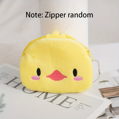 Kids Cartoon Animal Plush Coin Purse & Card Bag, Birthday Gift