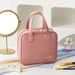 Large Capacity Portable PU Makeup Bag with Zipper