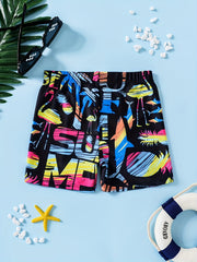 Boys Leaf Swim Trunks Surf Shorts Kids Casual Clothes