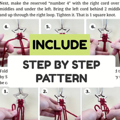 3pcs Knitted Christmas Tree DIY Kit Easy Craft Gift Set for Family and Friends