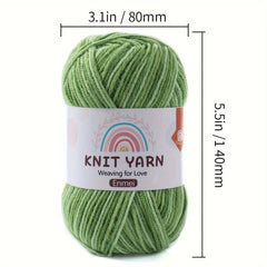 80 Acrylic 20 Rayon Polyester Cotton Yarn Gradient Thread for DIY Knitting