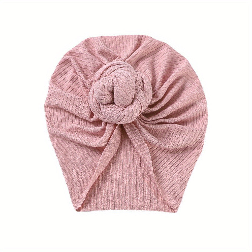 Warm Soft Hat Flower Elastics Turban Hat For 0-3 Years Baby