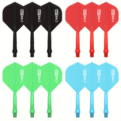 CyeeLife 4Sets 12pcs Integrated Dart Flights And Shafts 2BA Tail Wing