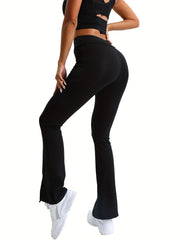 High Waist Flared Yoga Pants High Stretch Fitness Leggings