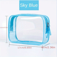 Clear Makeup Bag Zipper Travel Transparent Cosmetic Case Waterproof