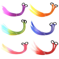 12pcs Gradient Twist Braided Hair Wigs Extensions for Girls