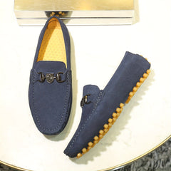Men's Comfy Moc Toe Loafer Shoes Non-slip Slip On Driving Shoes