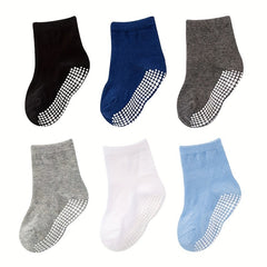 6 Pairs Baby Non-slip Toddler Socks Girls Anti-skid Cotton Sock