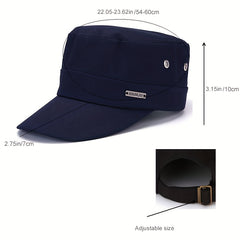 Adjustable Dad Hat Flat Top Sun Protection Hat