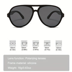 Children's Polarized Pilot Sunglasses Silicone Glasses