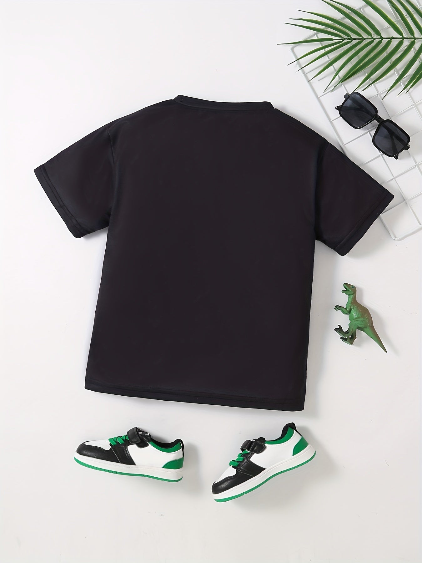 Boys Dinosaur Graphic Tee-Crew Neck & Short Sleeves