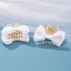 Kids Butterfly Bow Rabbit Ear Crown Hair Clip Rhinestone Princess Hairpin