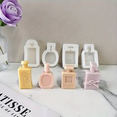 Perfume Bottle Shape Aromatherapy Mold DIY Soap Candle Fragrance Stone